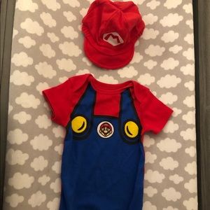 Mario onesie w/hat